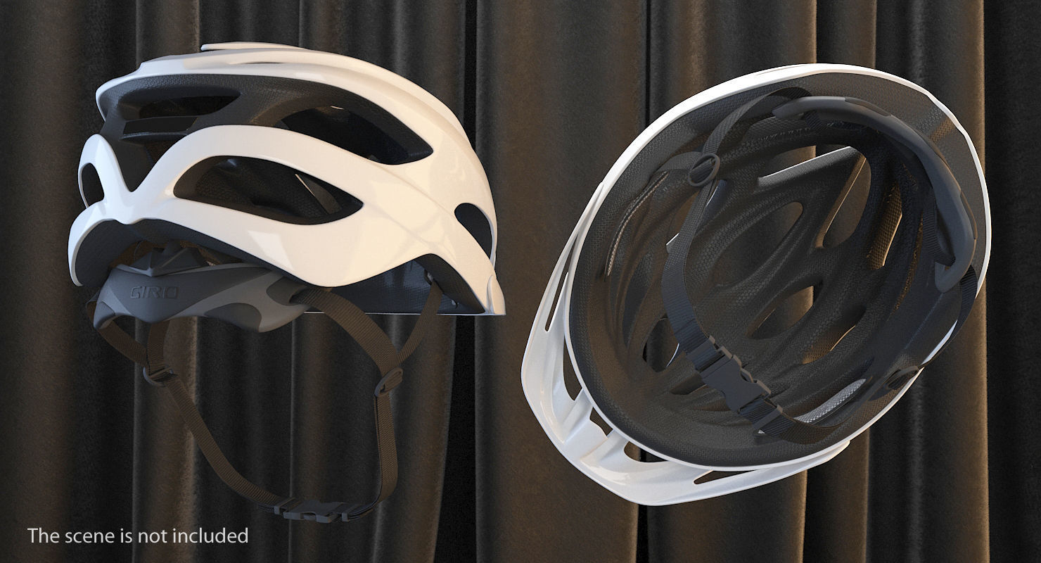Modern Bicycle Helmet Generic 3D model_2