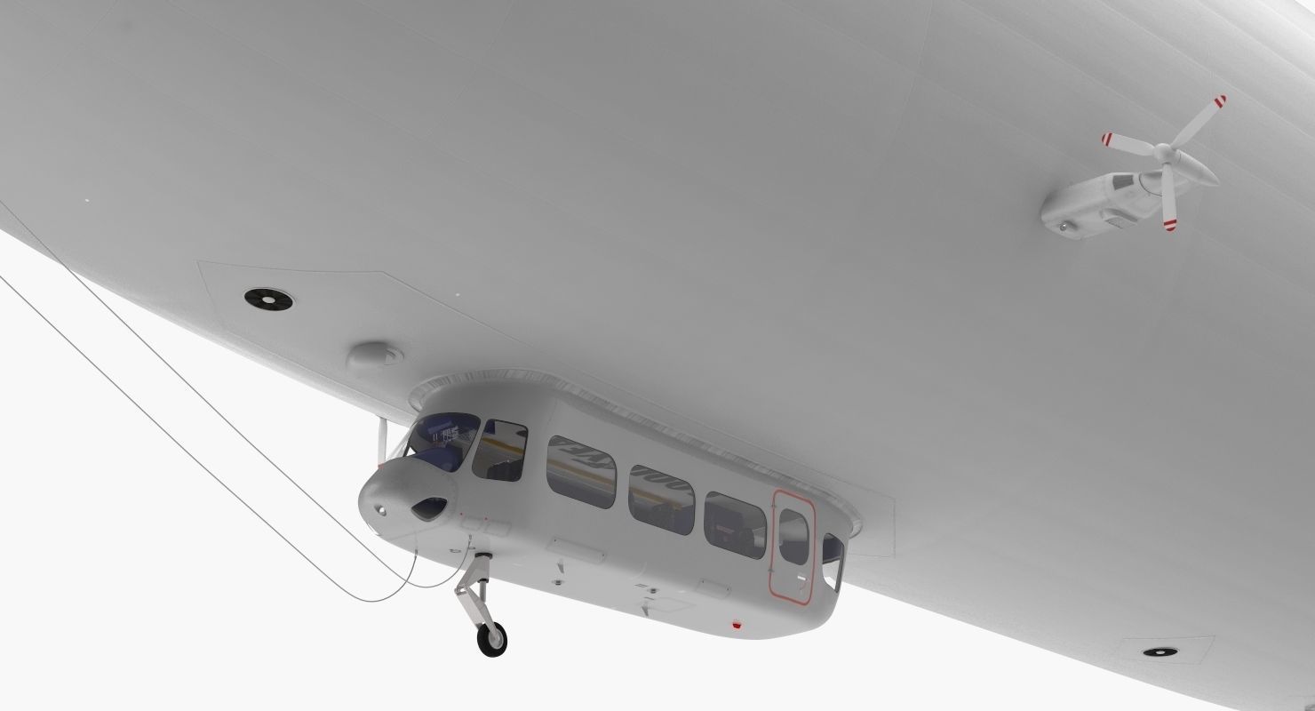 Blimp Airship Generic 3D model_8