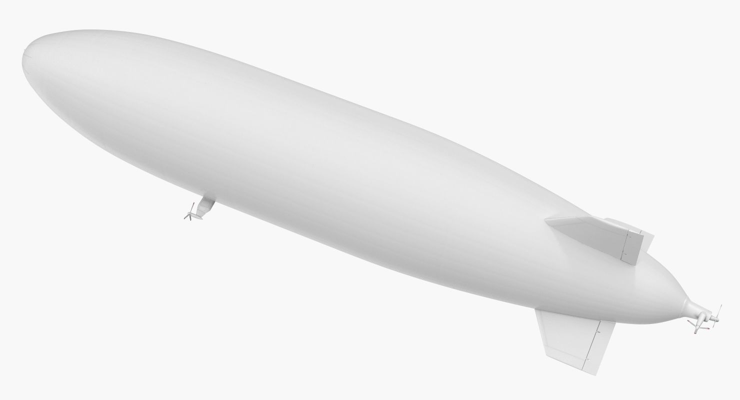 Blimp Airship Generic 3D model_7