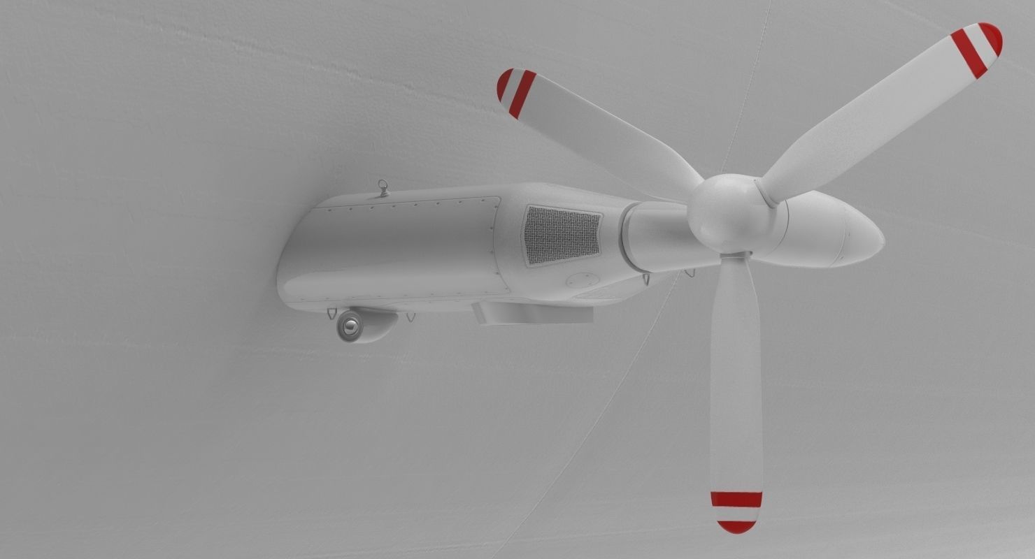 Blimp Airship Generic 3D model_15