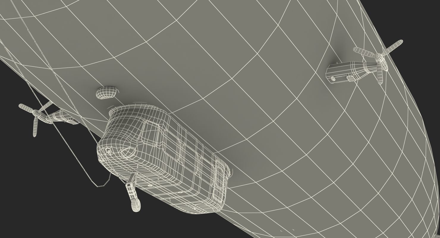 Blimp Airship Generic 3D model_22