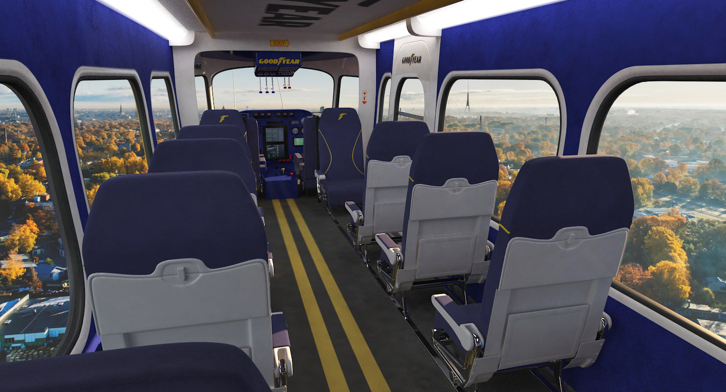 Blimp Airship Generic 3D model_2