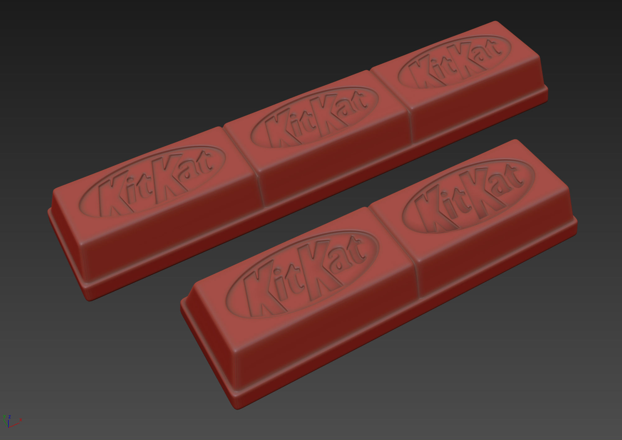 KitKat Chunky Chocolate Bar 3D model_2