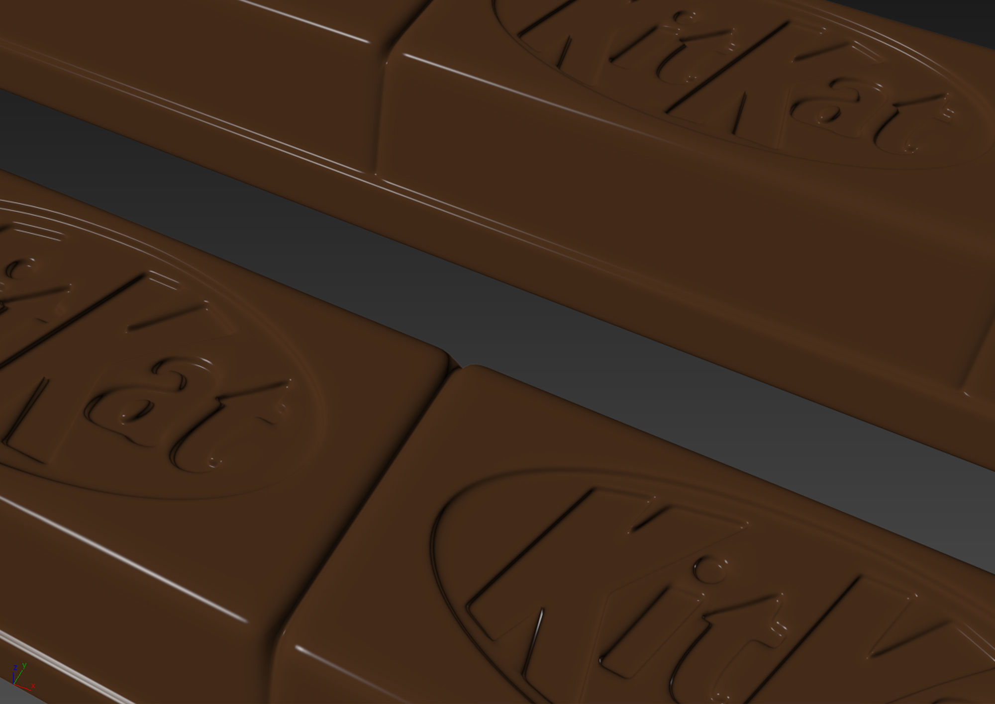 KitKat Chunky Chocolate Bar 3D model_5