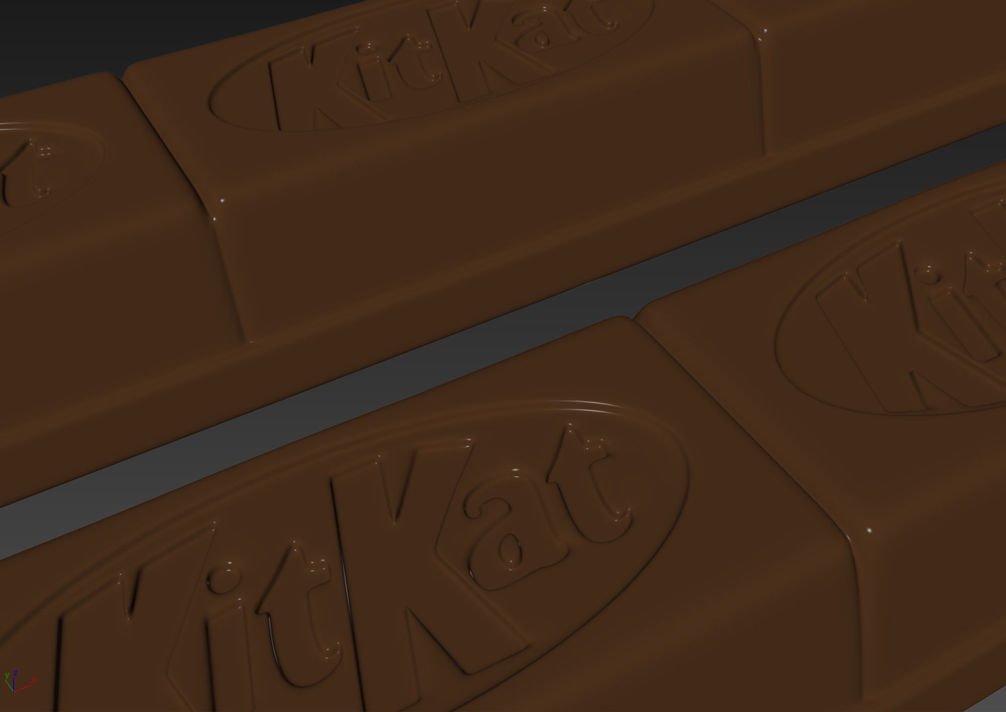 KitKat Chunky Chocolate Bar 3D model_4