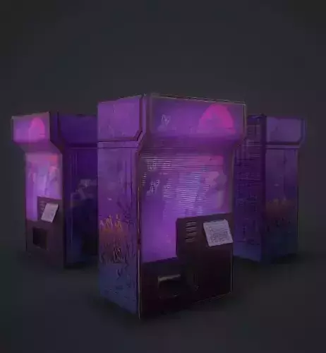 Vending machine Free low-poly 3D model