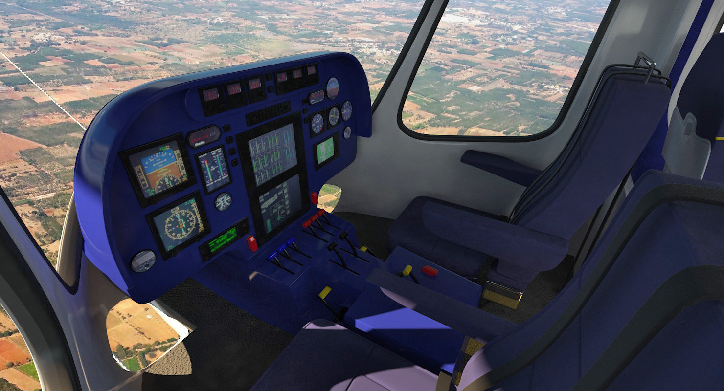 Blimp Airship Generic Rigged 3D model_7