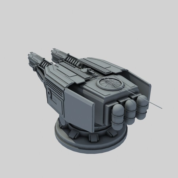 Ion turret class sb1 3D model_2