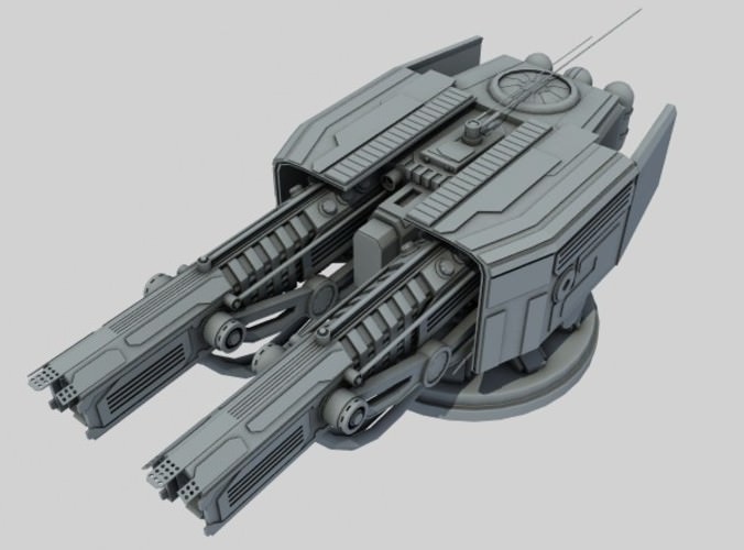 Ion turret class sb1 3D Model .max .obj .3ds .fbx .ma .mb ...