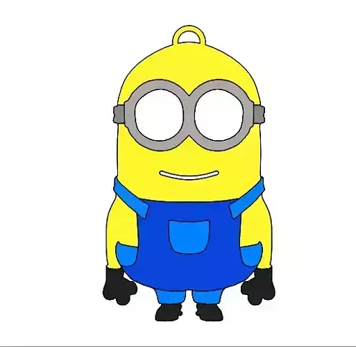 Minion Key Tag 3D print model