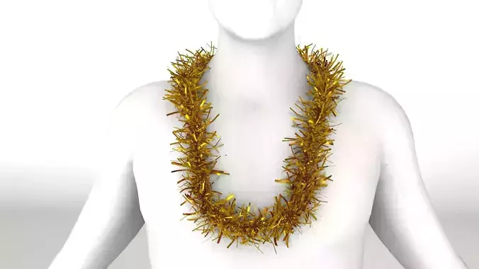 Celebration Party Hawaiian Lei Low-poly 3D model