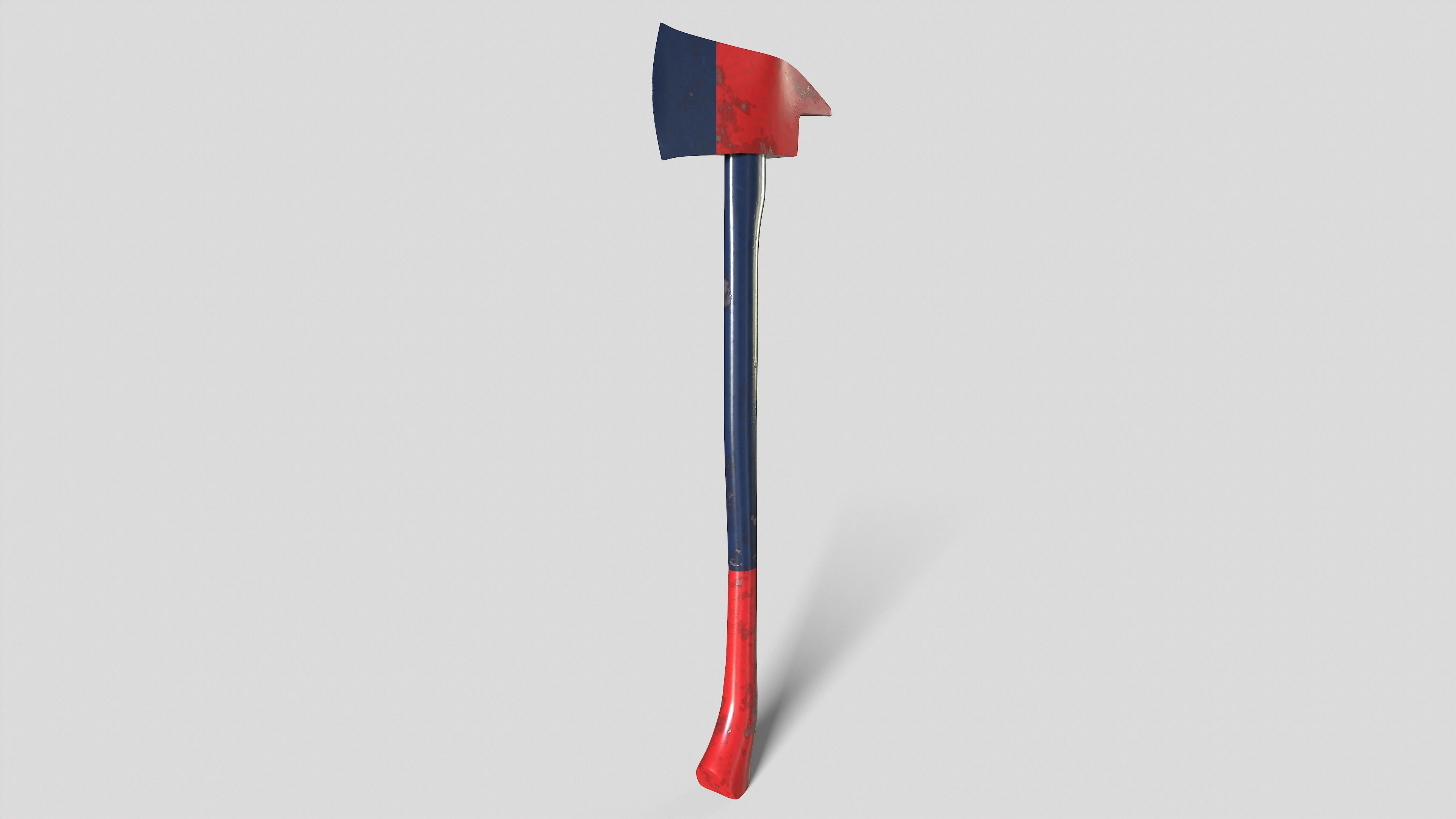 Fire Axe Game Ready 3D model_2
