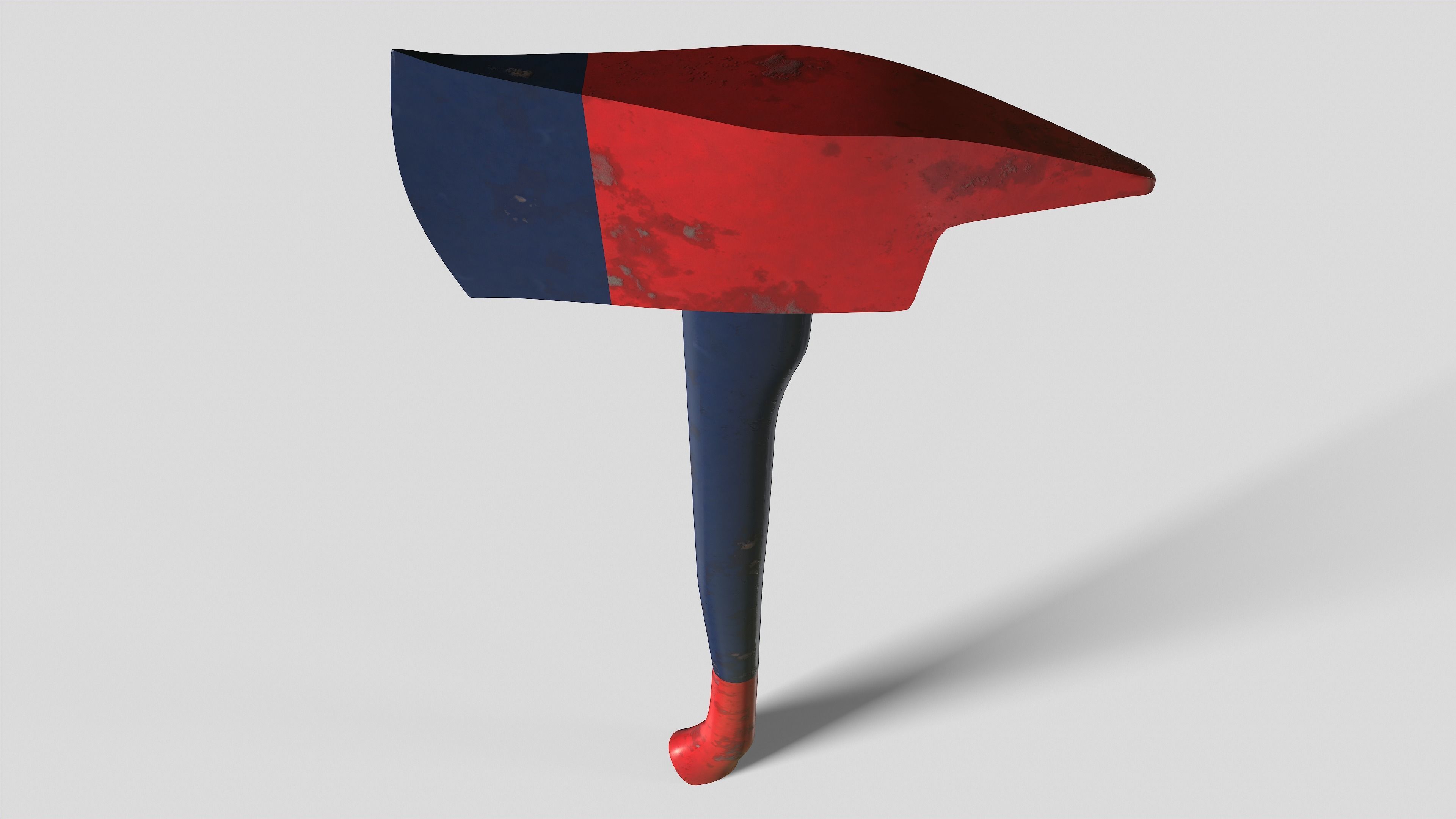 Fire Axe Game Ready 3D model_3