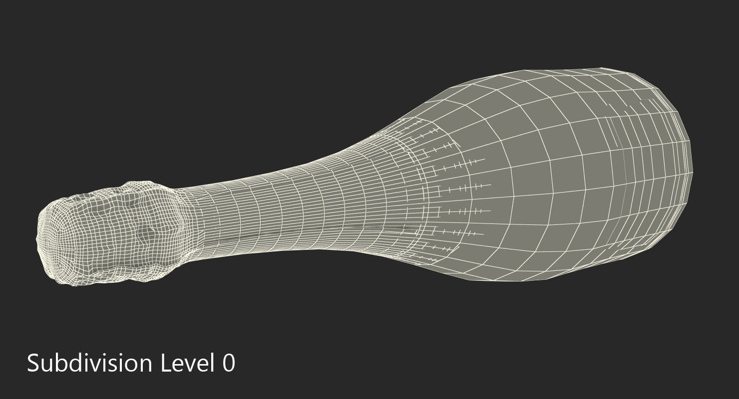French Champagne Bottle Generic 3D model_13