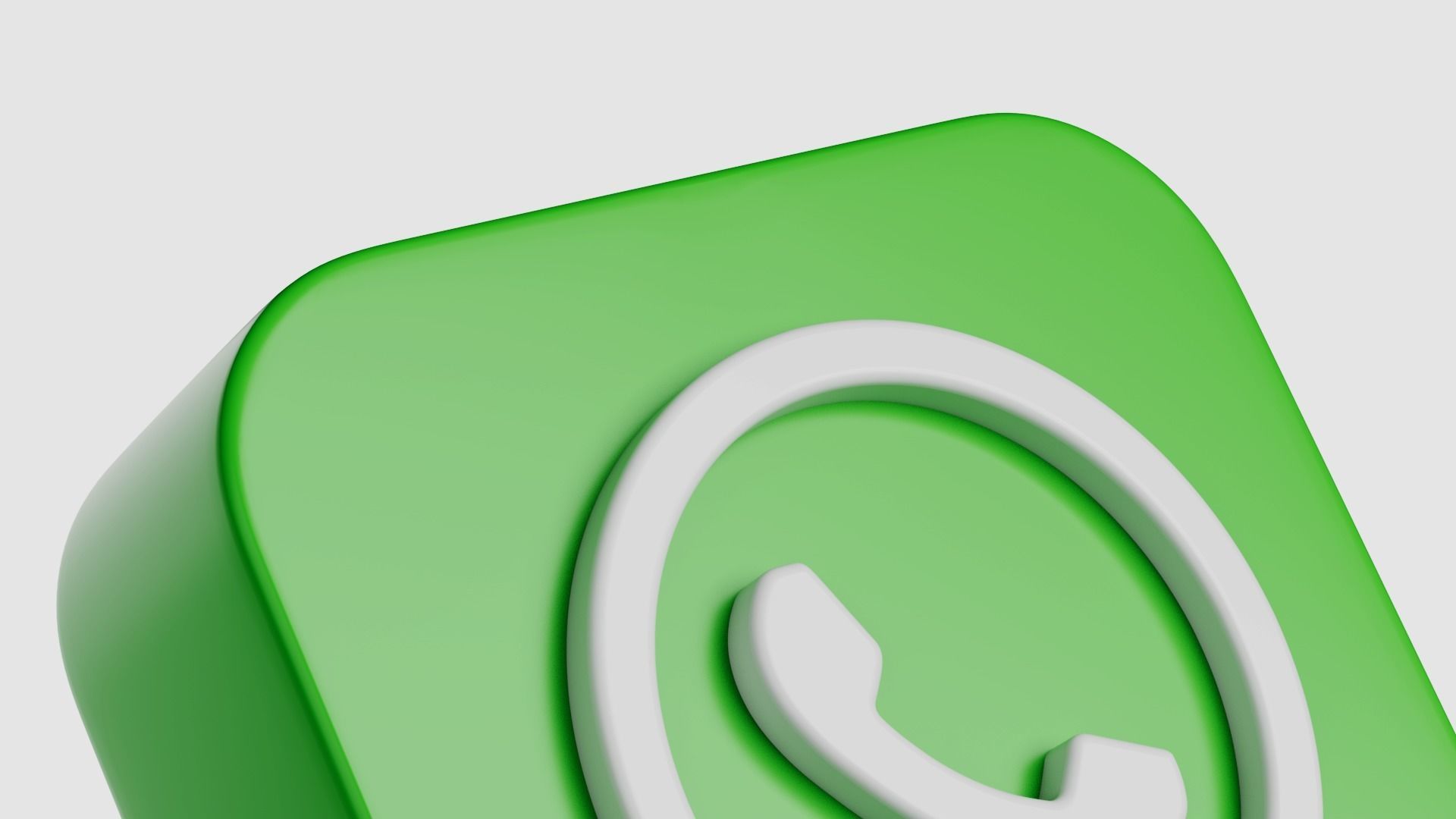 Whatsapp App Icon 3D model_4