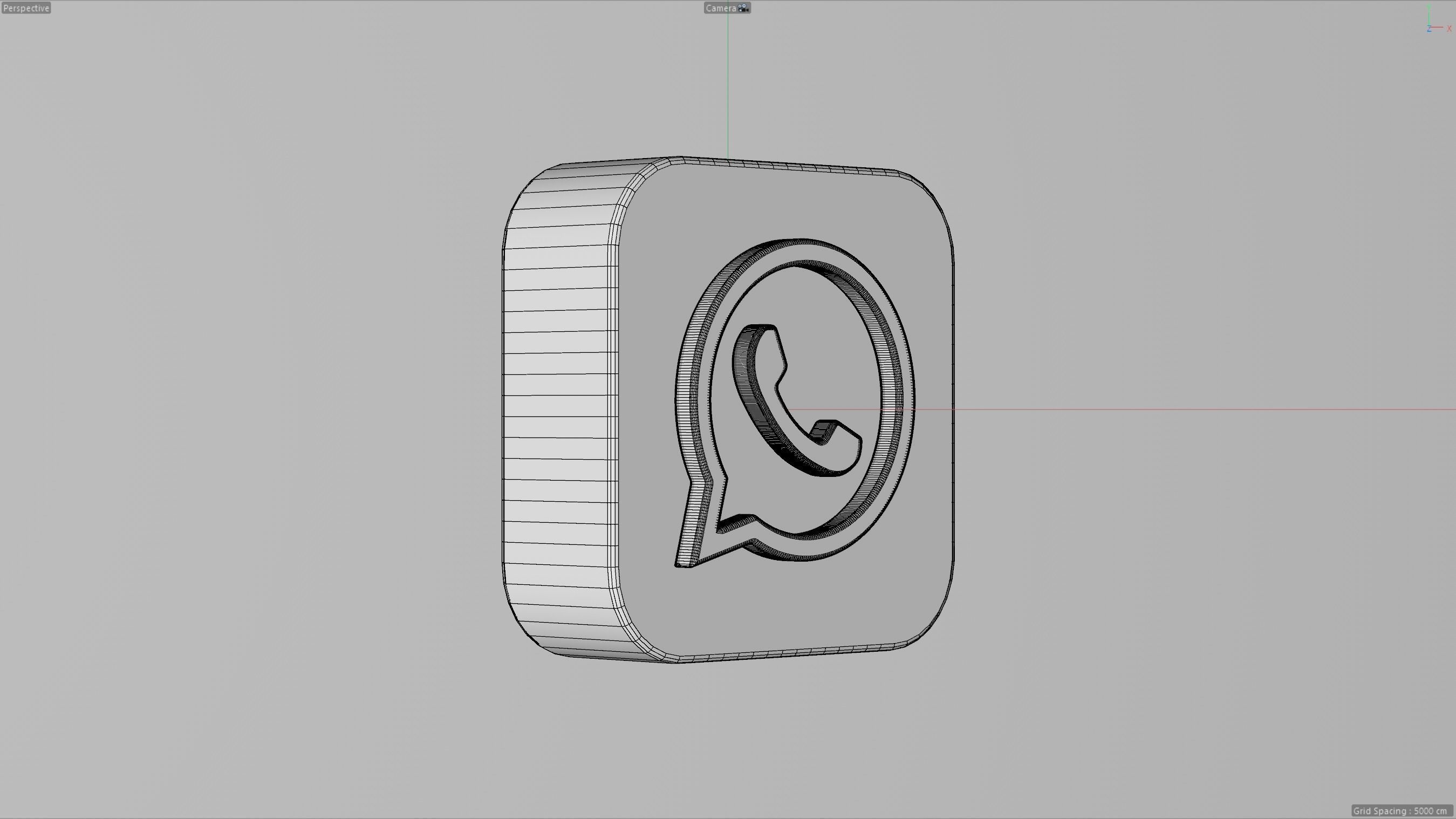 Whatsapp App Icon 3D model_7