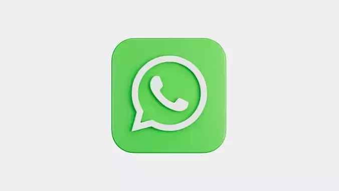 Whatsapp App Icon 3D model