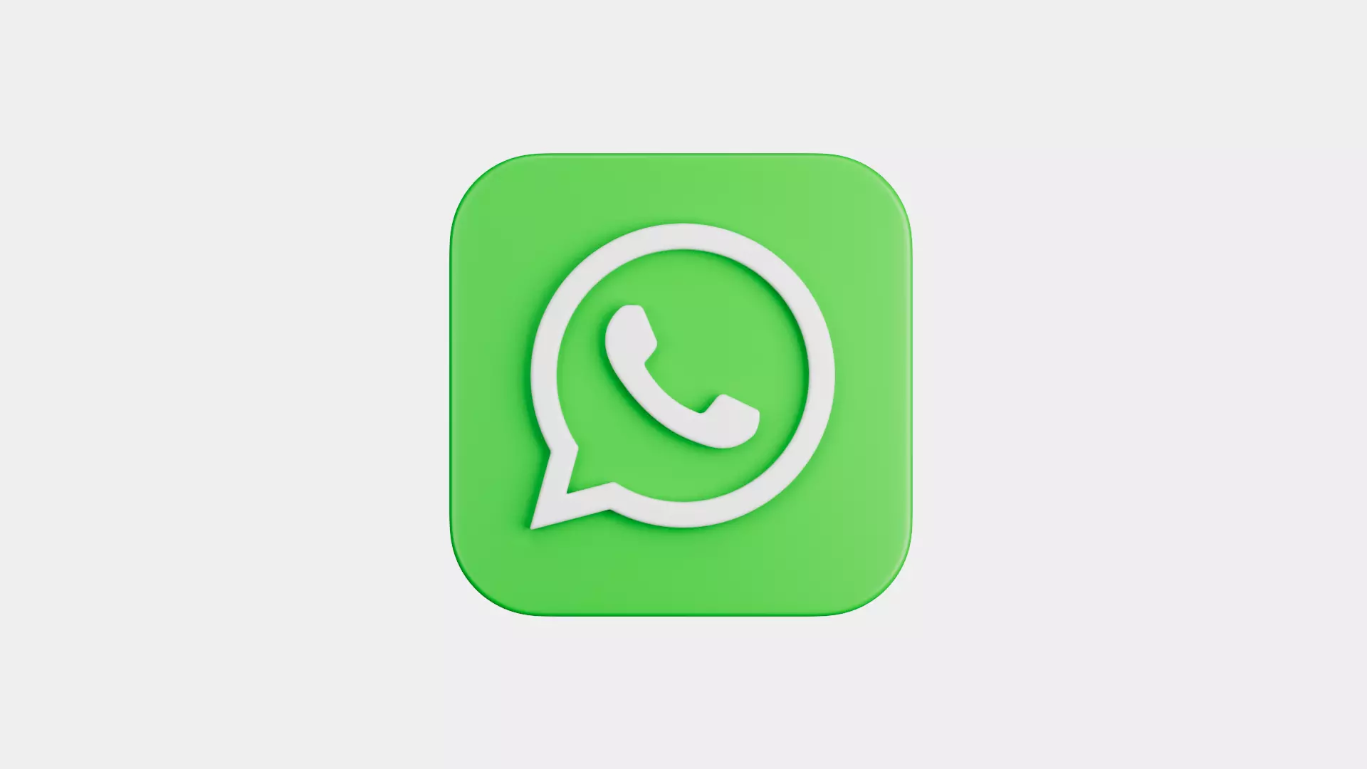 Whatsapp App Icon 3D model_0