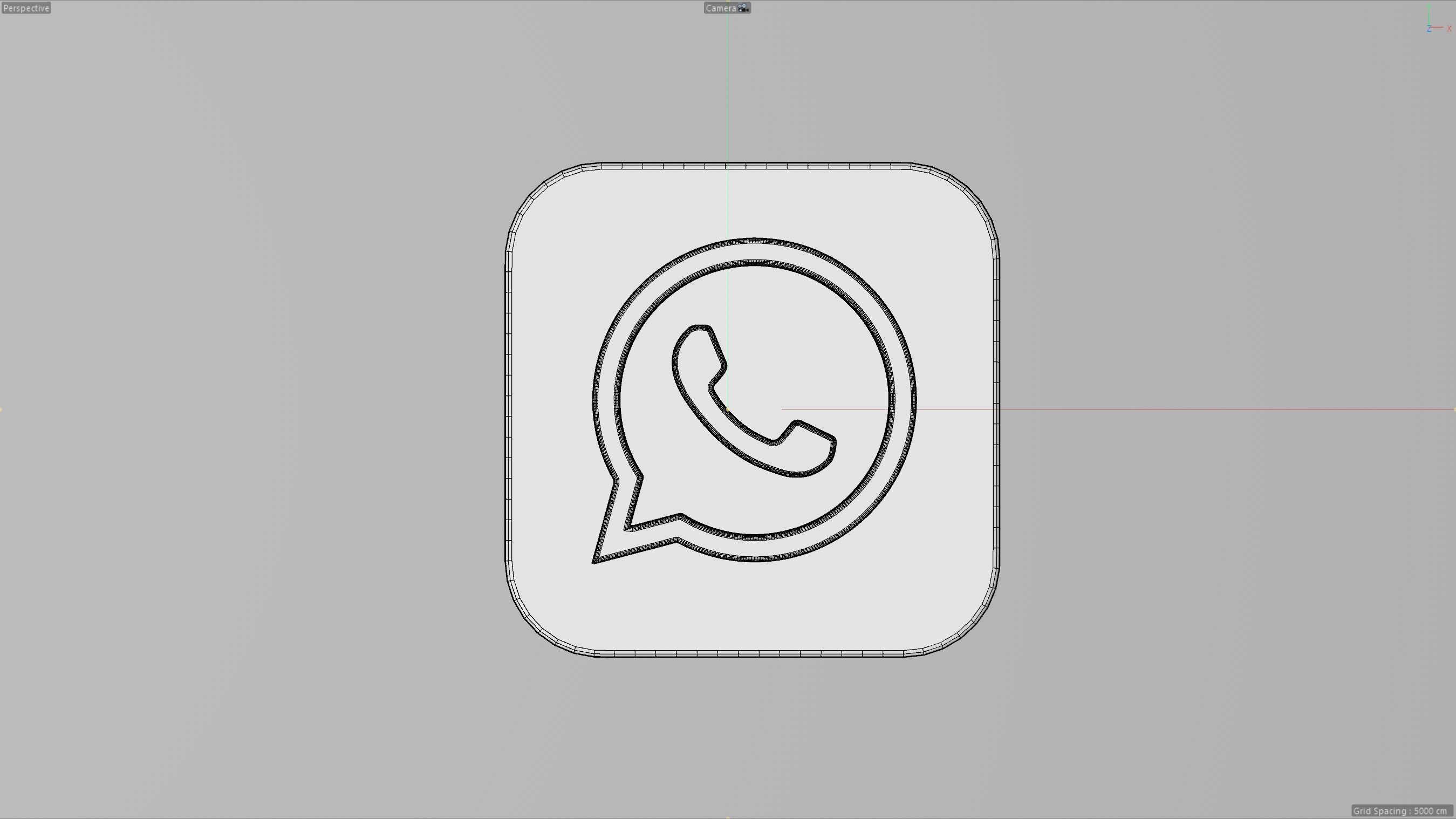 Whatsapp App Icon 3D model_6