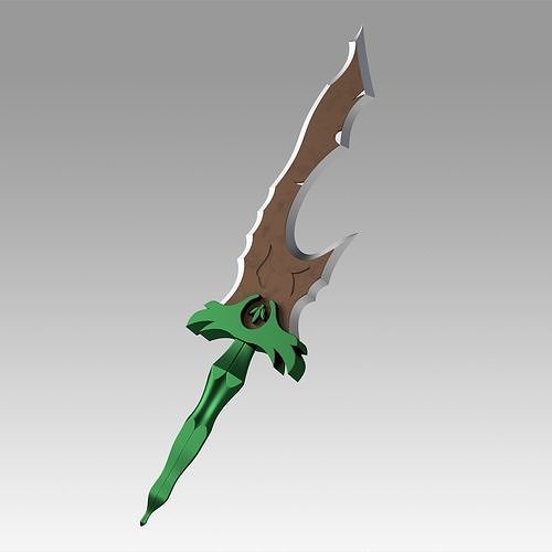 League of Legends LOL Bunny Riven Sexy Battle Bunny Sword  3D print model