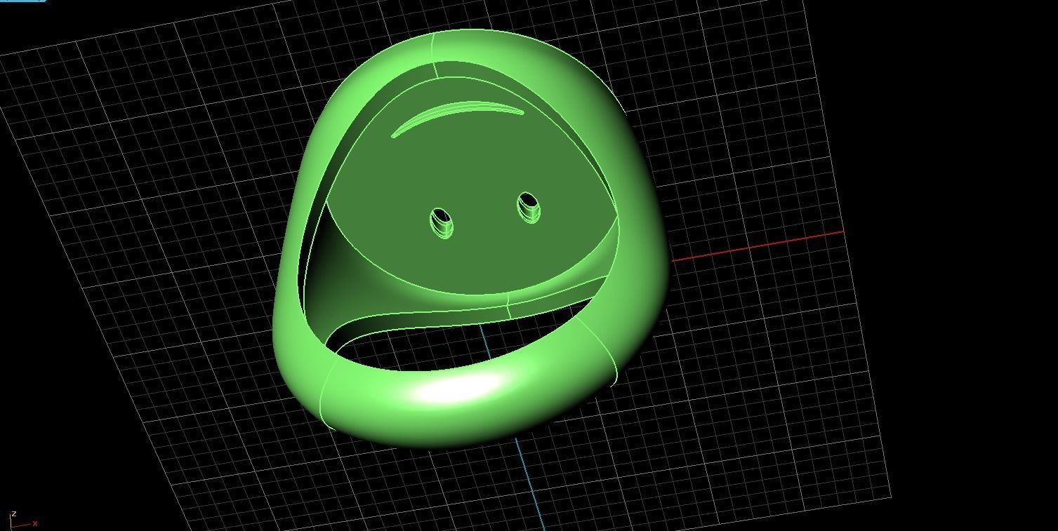 Ring smile nice emoticon  face 3D print model_10