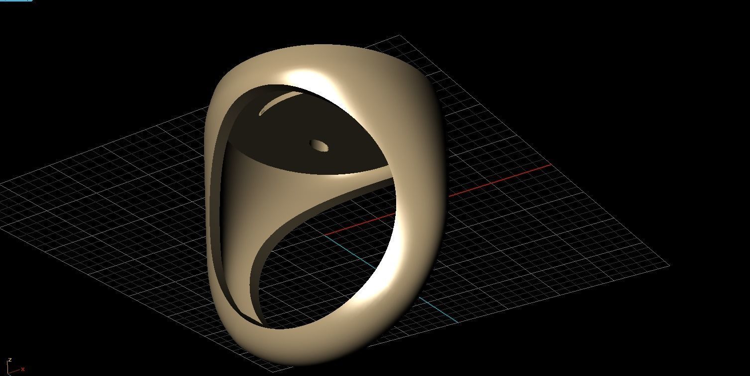 Ring smile nice emoticon  face 3D print model_35