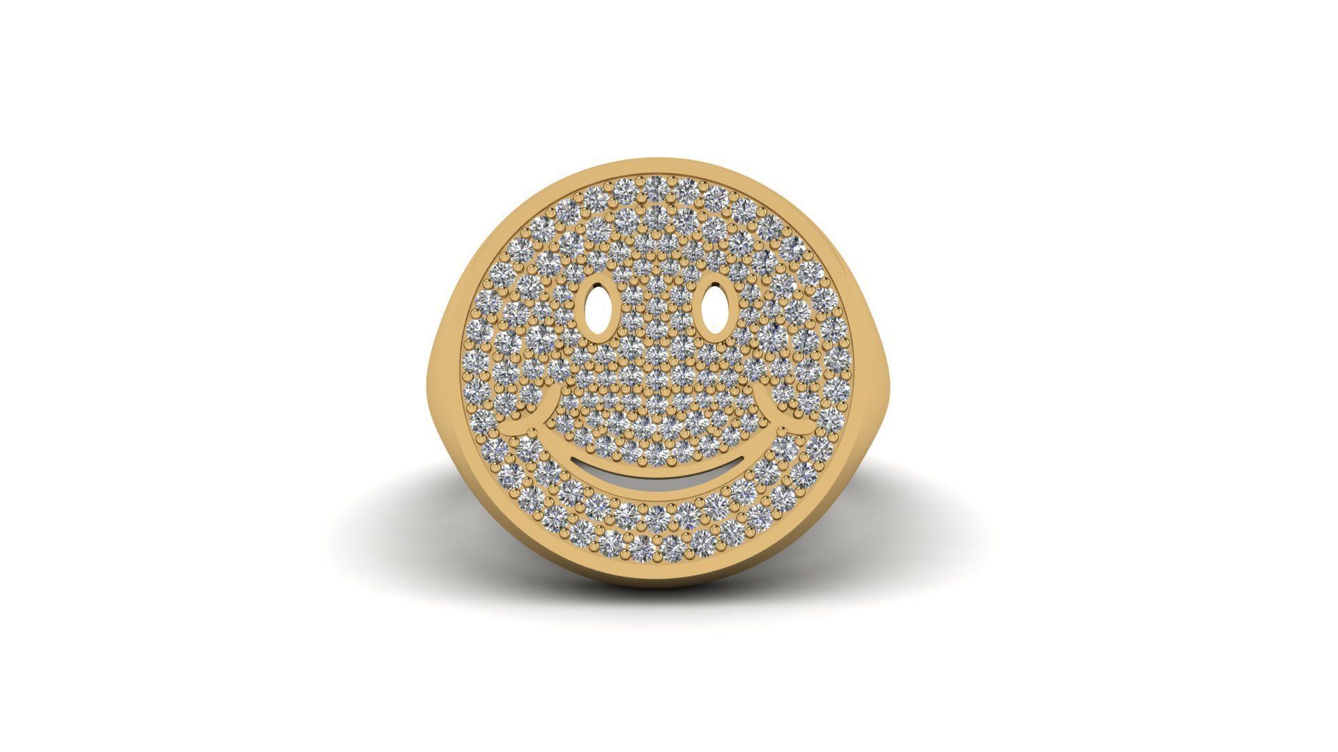 Ring smile nice emoticon  face 3D print model_39