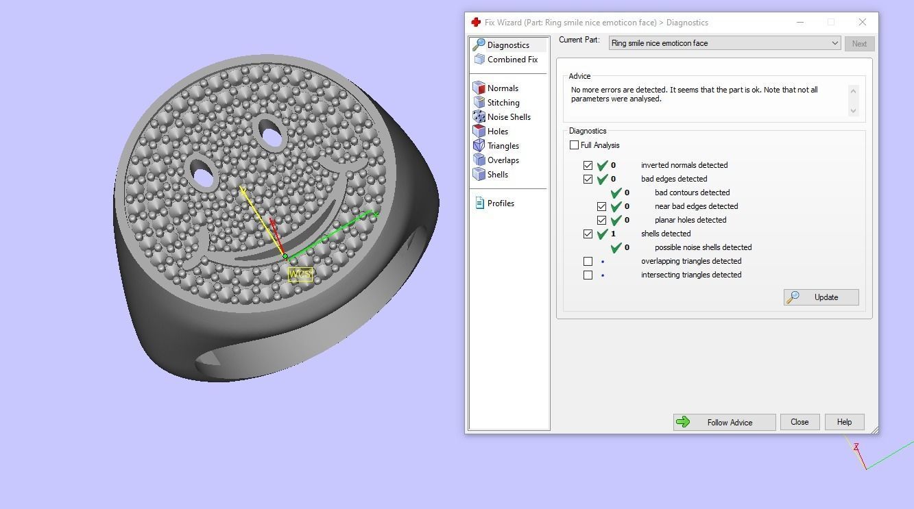 Ring smile nice emoticon  face 3D print model_37