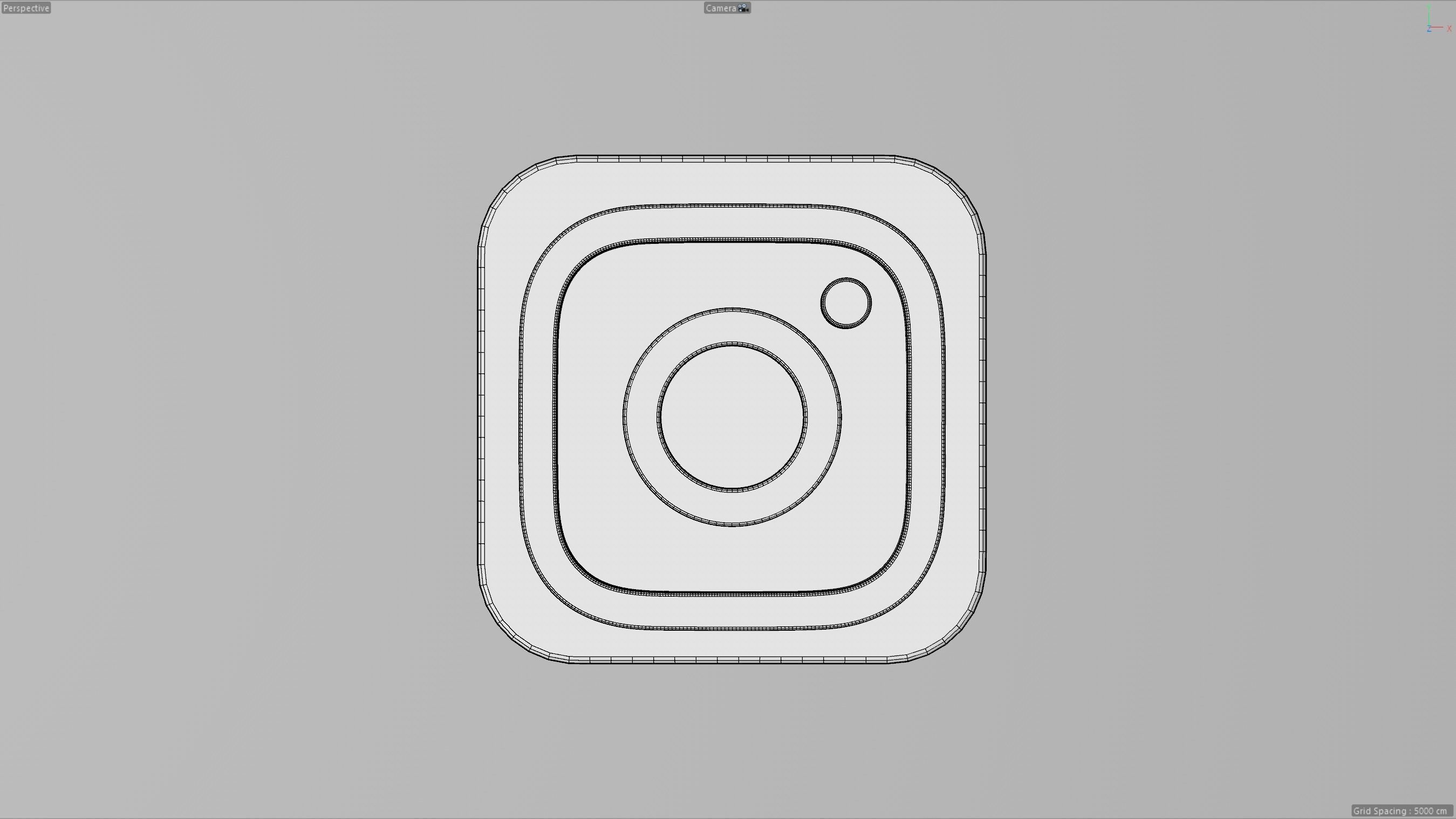 Instagram App Icon 3D model_6
