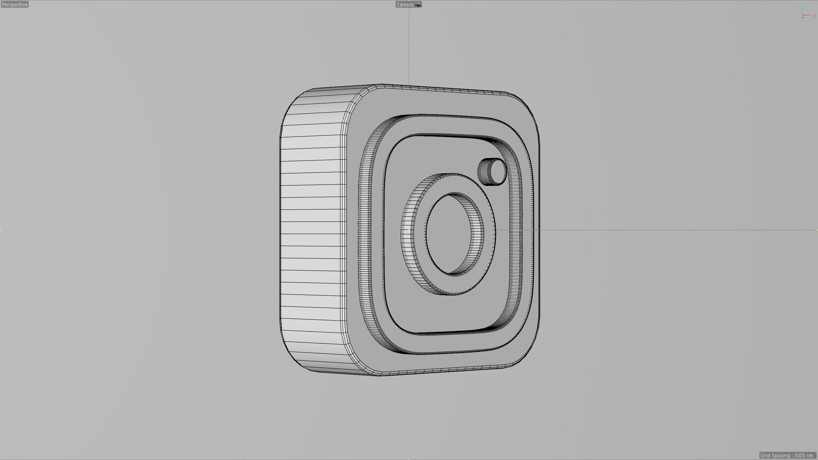 Instagram App Icon 3D model_7