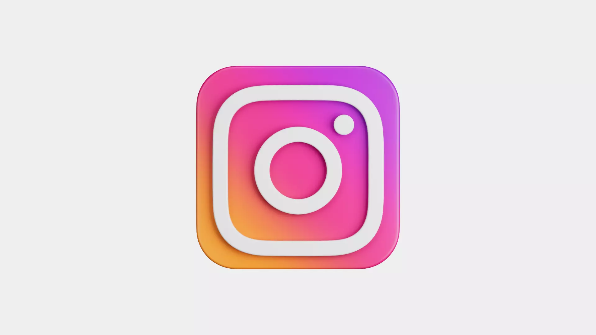 Instagram App Icon 3D model_0