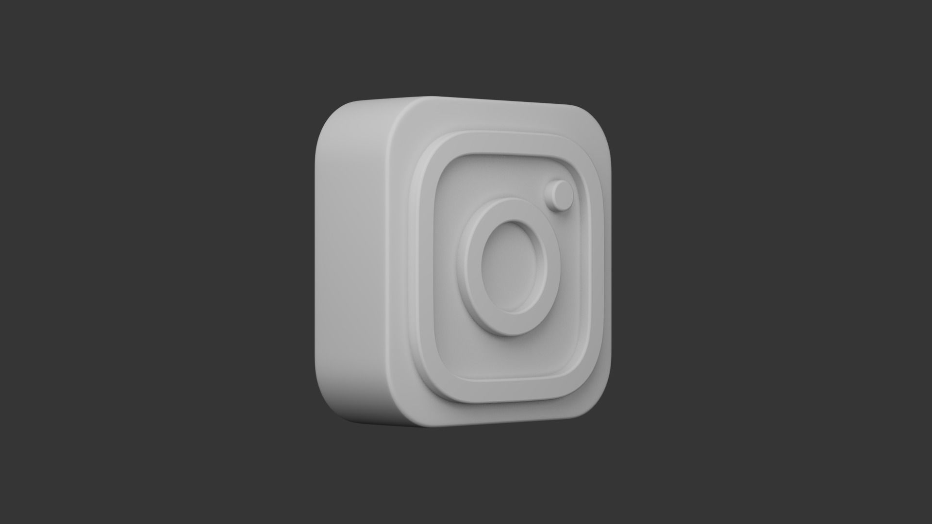 Instagram App Icon 3D model_5