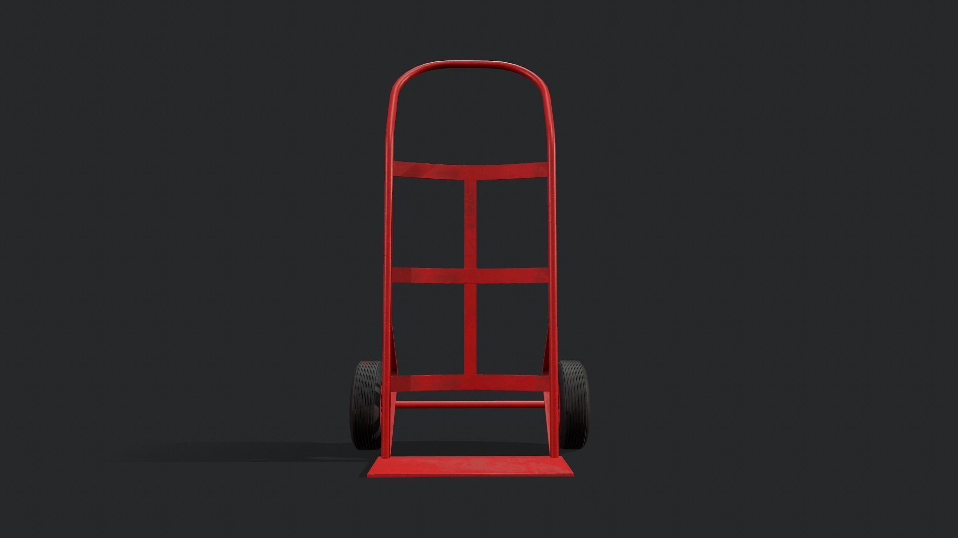 Hand Truck - Tutorial Included Low-poly 3D model_12