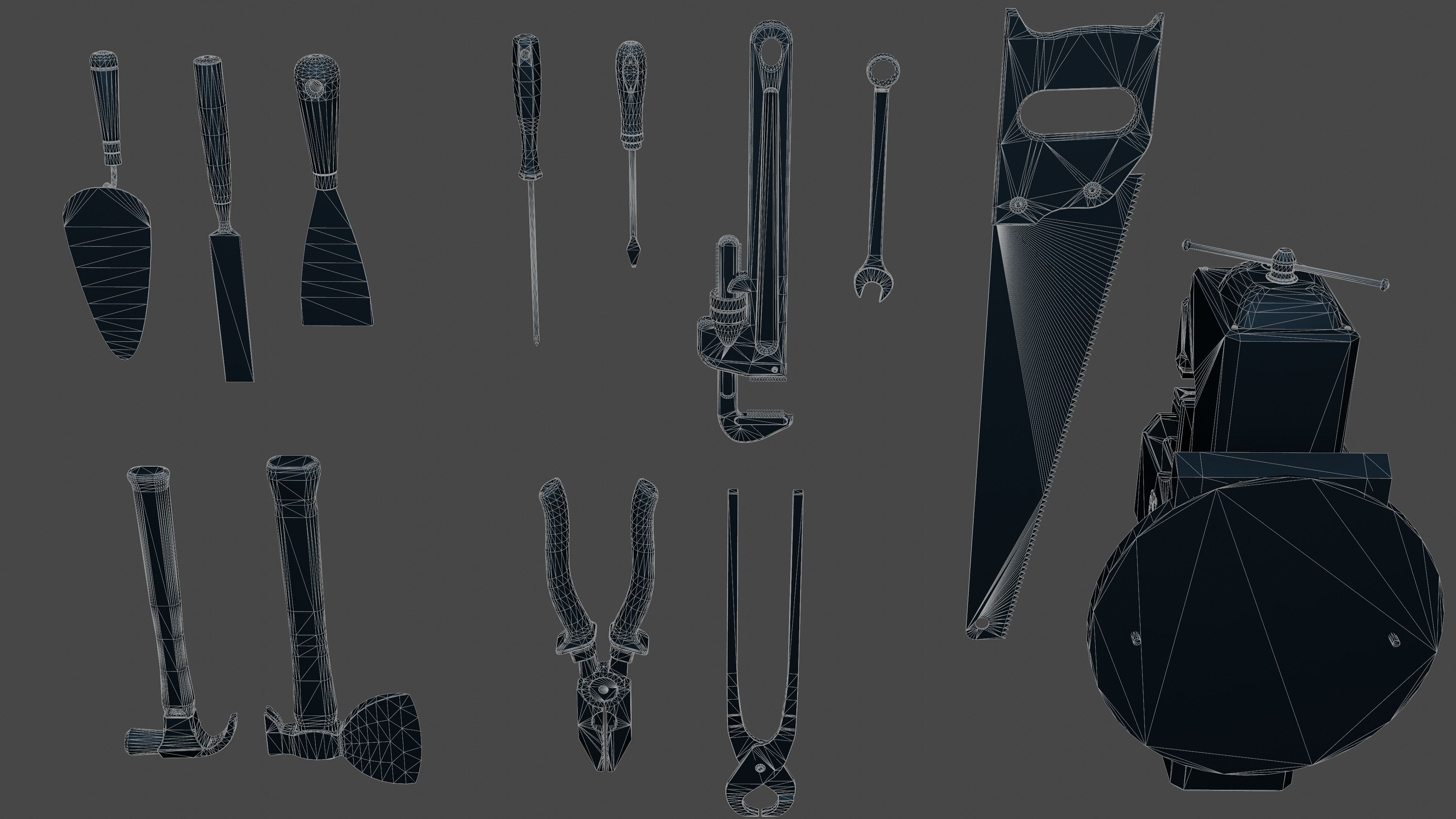 workshop tools 3D Model Collection_10