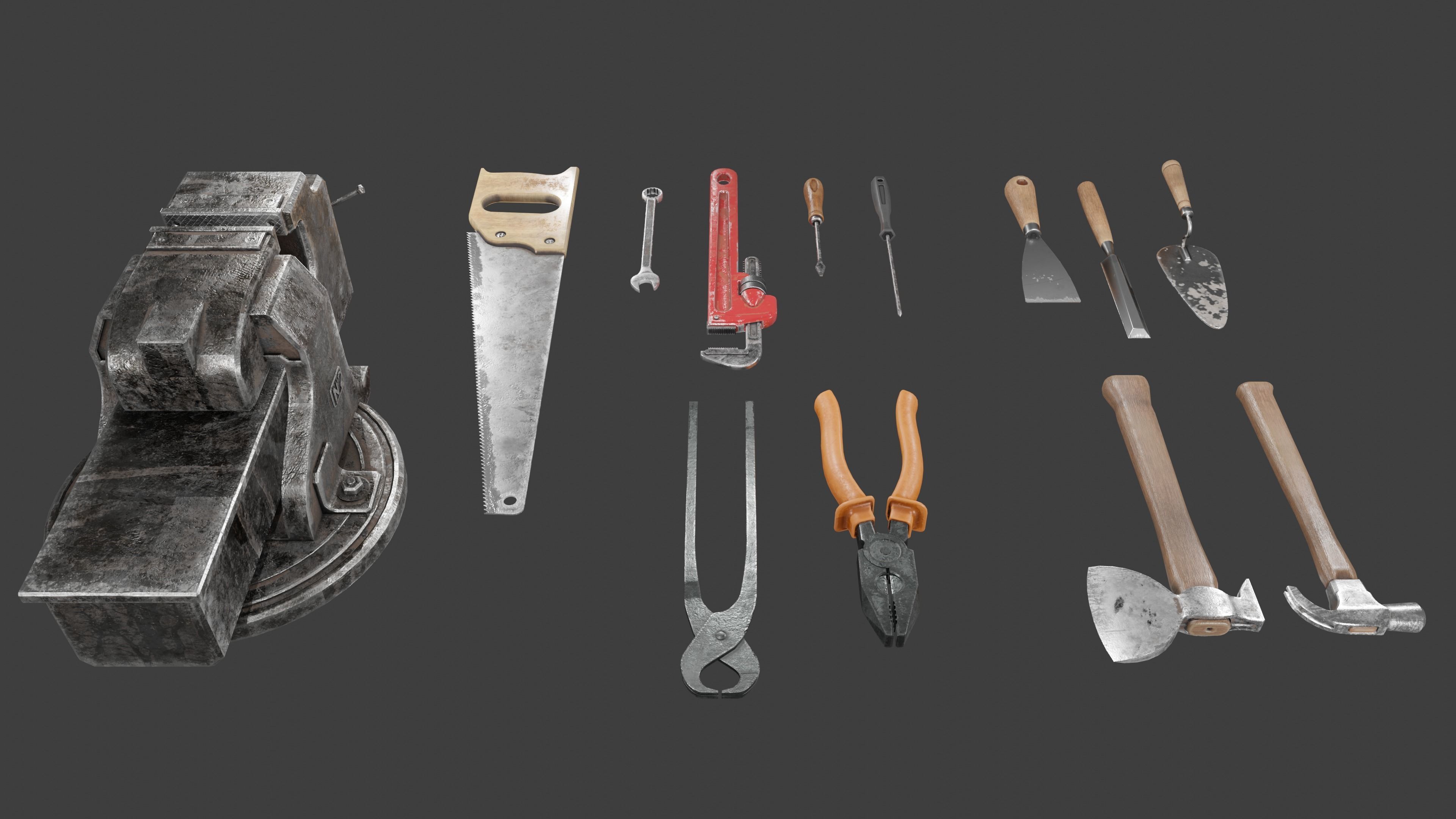 workshop tools 3D Model Collection_6