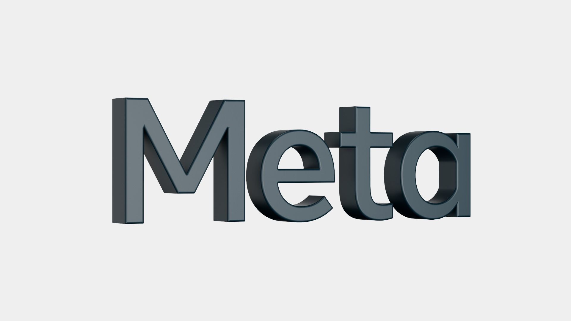 Meta Logo 3D model_4