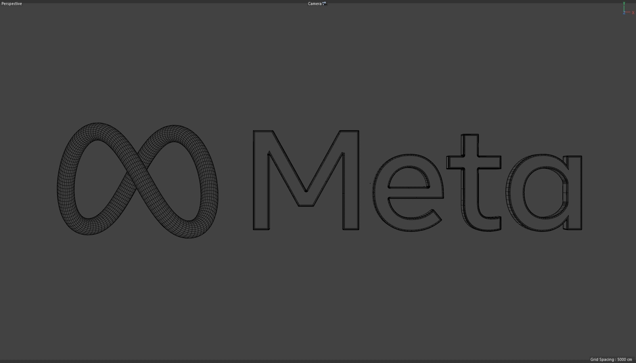 Meta Logo 3D model_6