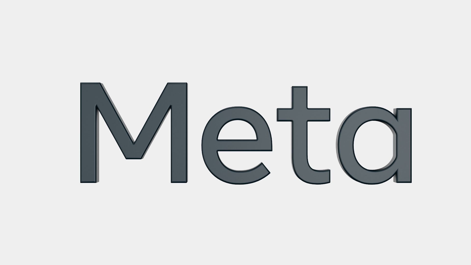 Meta Logo 3D model_3