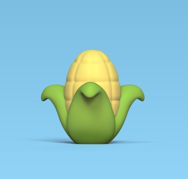 Cute Corn 3D print model_3