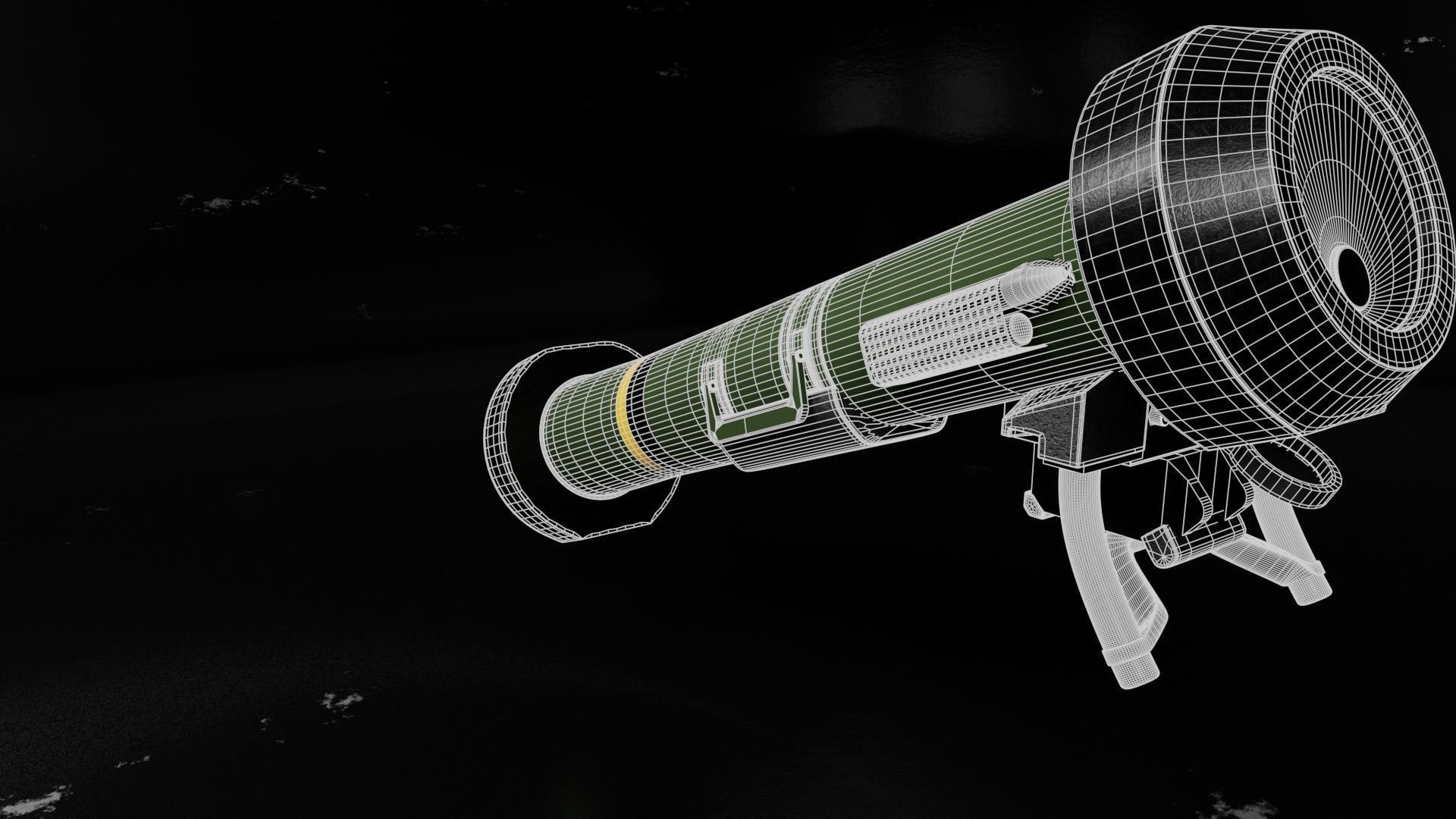 Javelin FGM-148 middle-poly 3D model_9