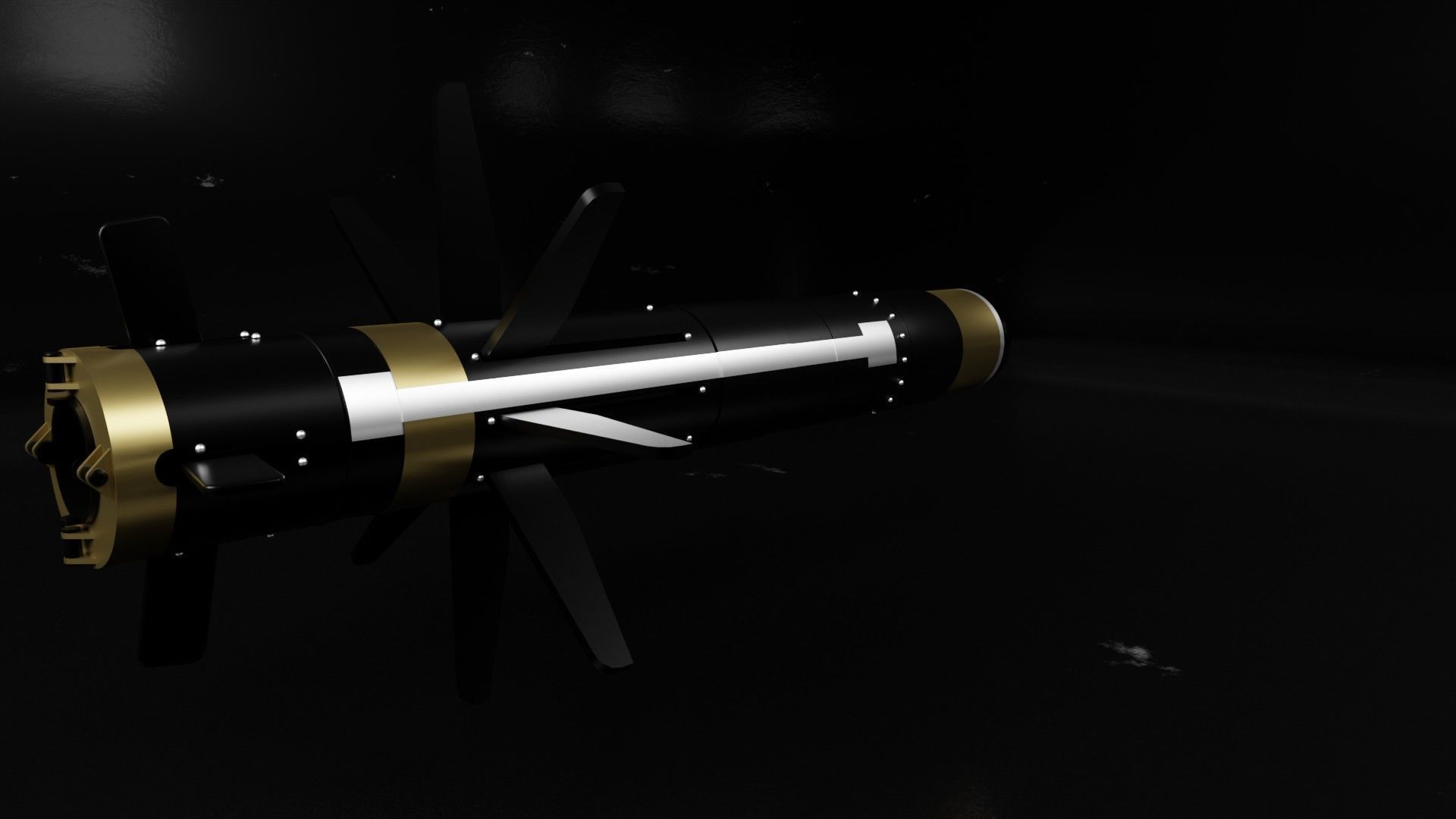 Javelin FGM-148 middle-poly 3D model_6