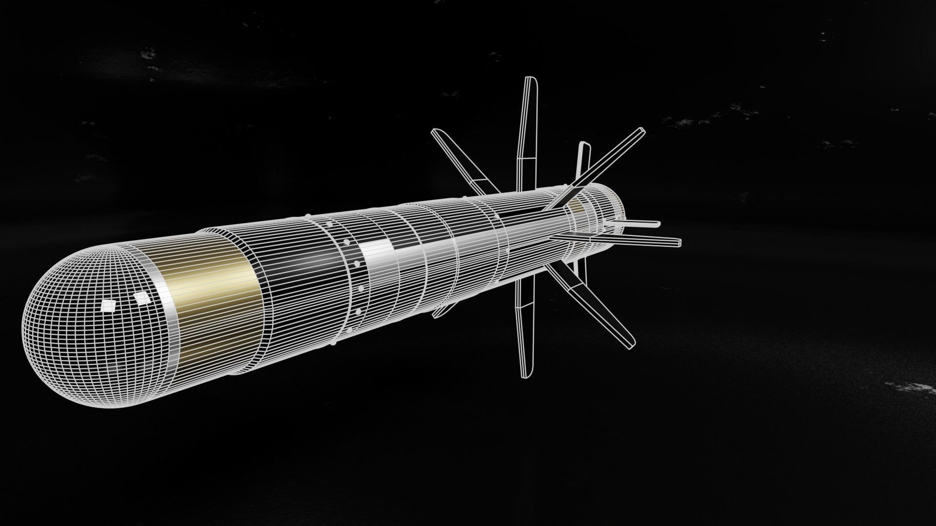 Javelin FGM-148 middle-poly 3D model_10