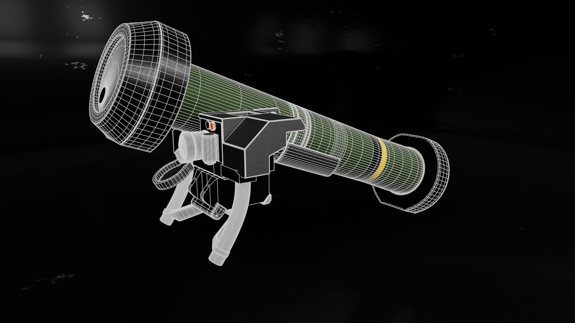 Javelin FGM-148 middle-poly 3D model_11