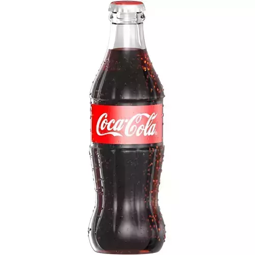 Detailed Coke Bottle 3D model