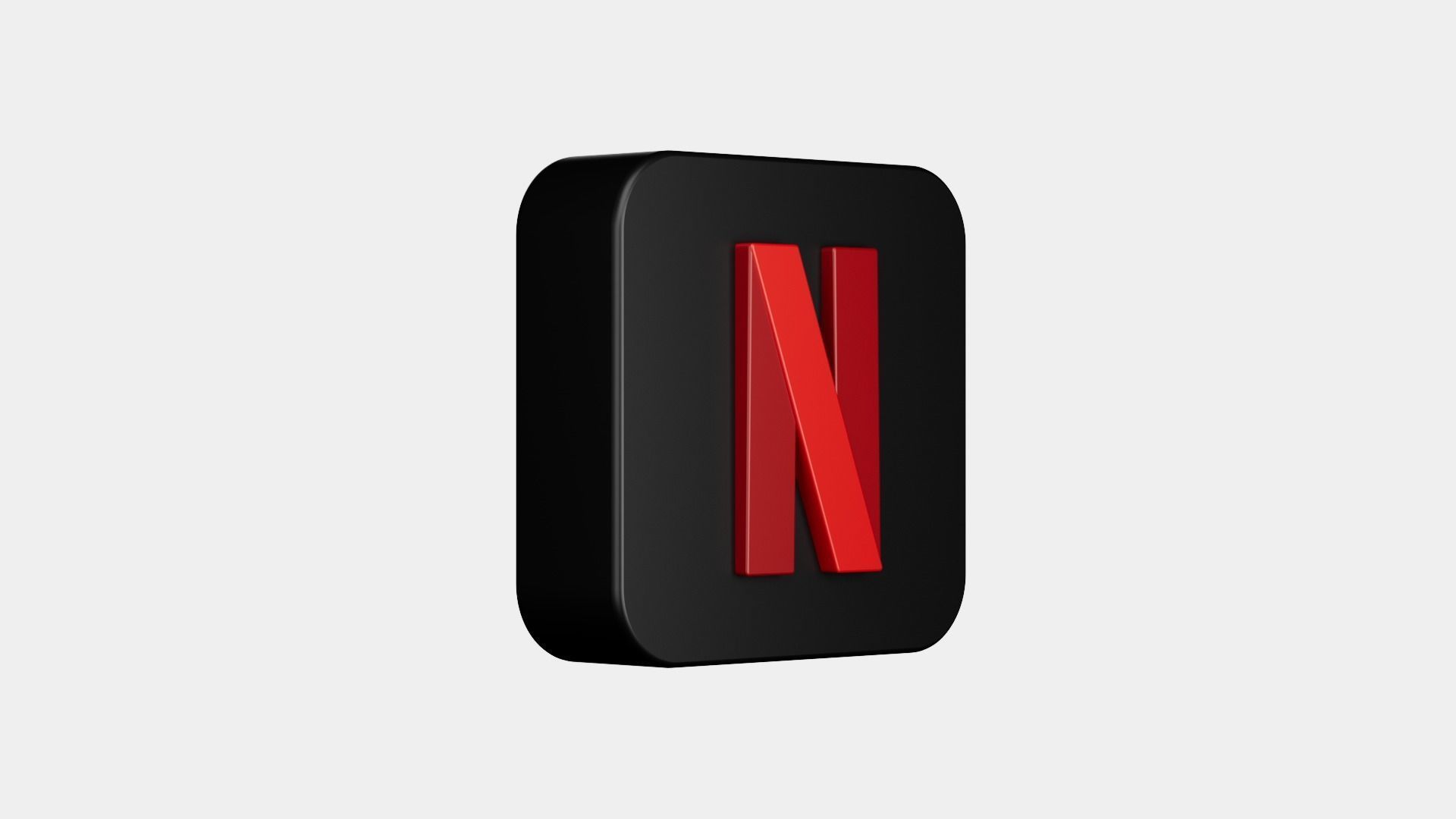 Netflix Logo Icon 3D model | CGTrader