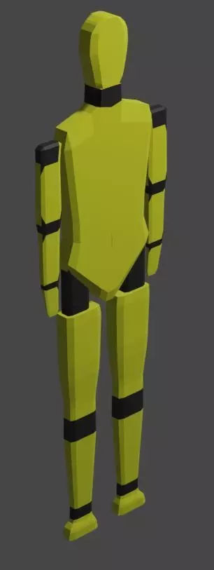 buster model humanoid robot 3D model_0