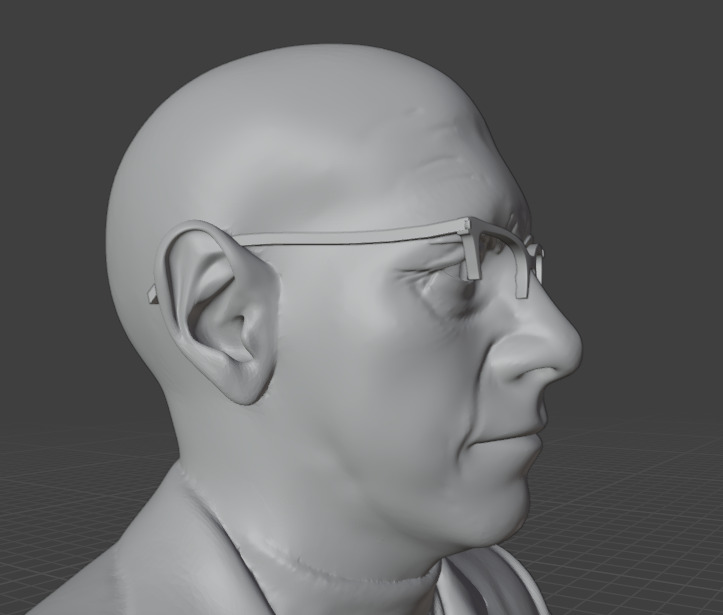 Michel Foucault 3D print model_9