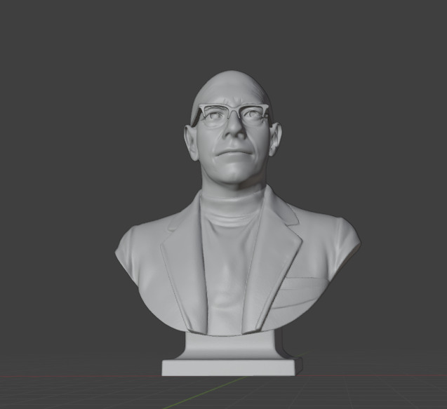 Michel Foucault 3D print model_1