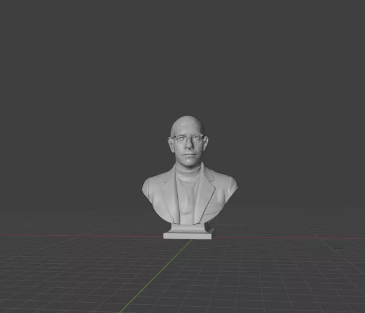 Michel Foucault 3D print model_0