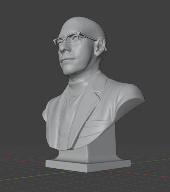 Michel Foucault 3D print model_4